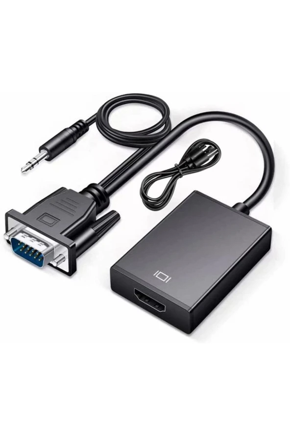 Vga Hdmi Dönüştürücü Vga To Hdmı Kablolu Vga Erkek Hdmi Dişi Vga In Hdmi Out Converter - 3