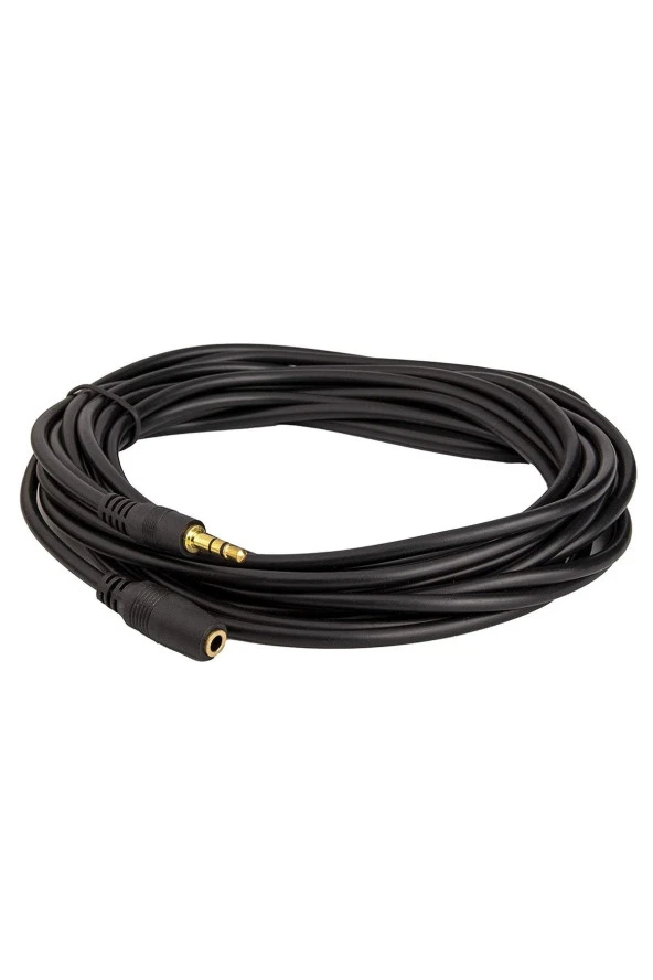 5 Metre 3.5mm Stereo Uzatma Kablosu Aux Extension Dişi Erkek 3.5mm Ses Kablosu 5m - 3