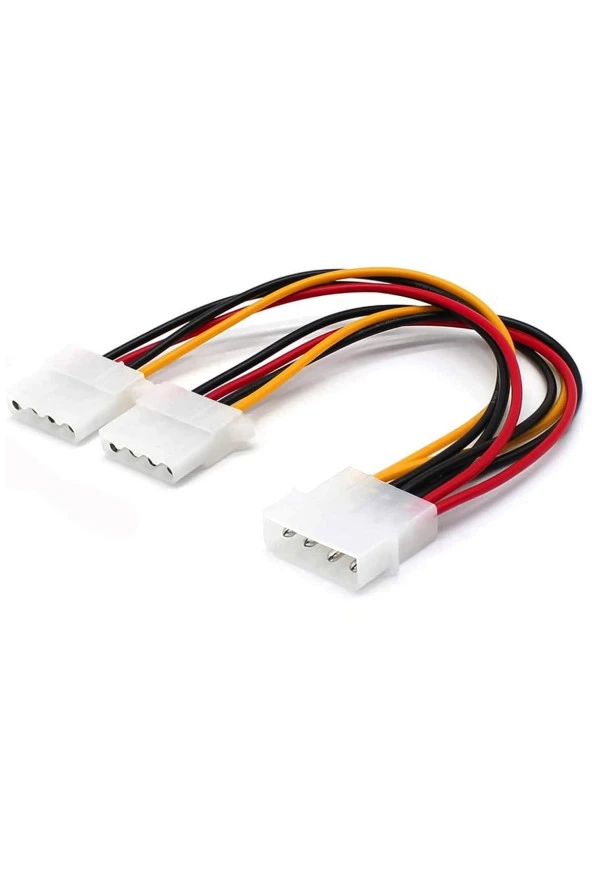 Molex Splitter Kablo 4 Pin Molex Güç Uzatma Kablosu Molex Power Çoklayıcı 4pin Erkek Çift 4pin Dişi