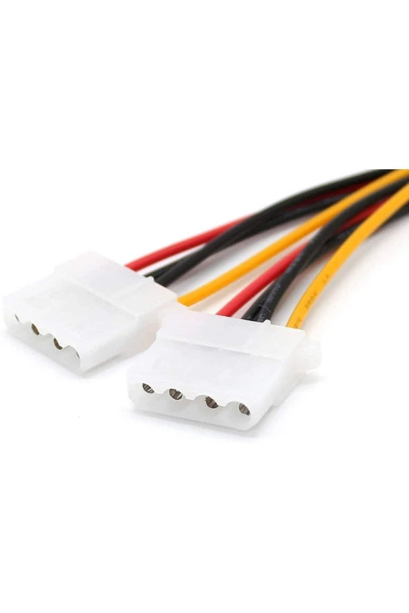 Molex Splitter Kablo 4 Pin Molex Güç Uzatma Kablosu Molex Power Çoklayıcı 4pin Erkek Çift 4pin Dişi - 4