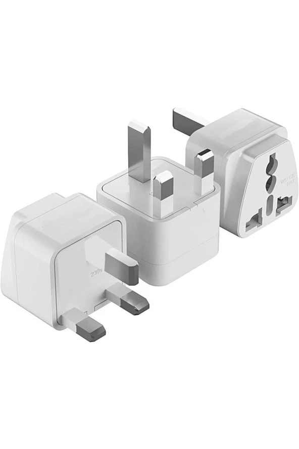 Ingiltere, Hong Kong, Irlanda, Kıbrıs Seyahat Fişi Adaptörü Tip G Plug Adapter Üniversal 3 Pinli Fiş