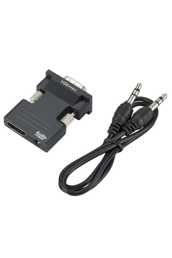 Hdmı To Vga Hdmı Dişi (in) To Vga Erkek (out) Hdmi Vga Dönüştürücü Hdmi Giriş Vga Çıkış + Ses - 3