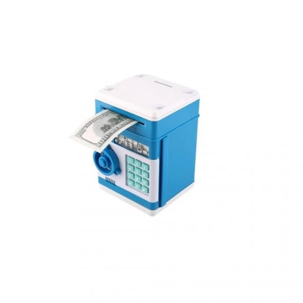Şifreli Kasa Kumbara Kasa Kumbara Atm Kumbara Mavi - Resim 2