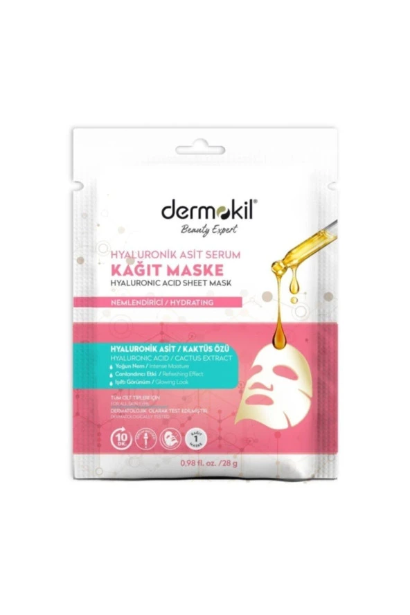 Dermokil Hyaluronik Asit Kağıt Maske