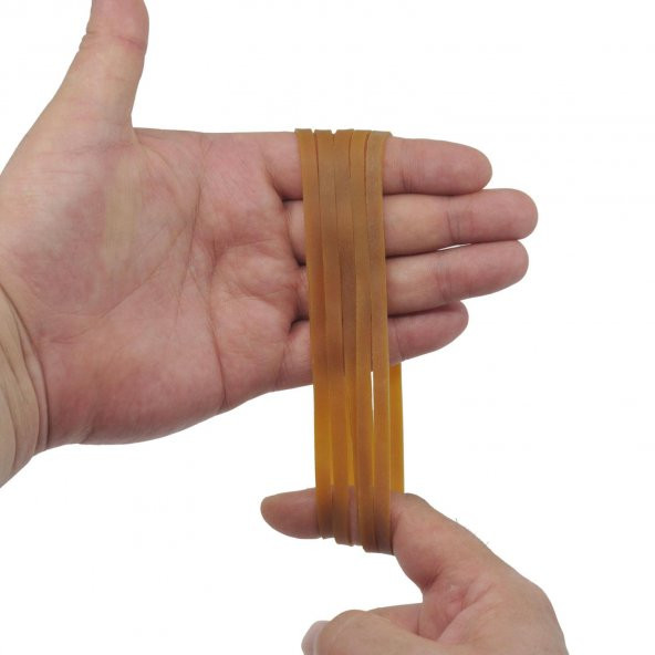 Ekoset 150x5mm Geniş Kauçuk Paket Ambalaj Kasa Lastiği 100 Adet - 2