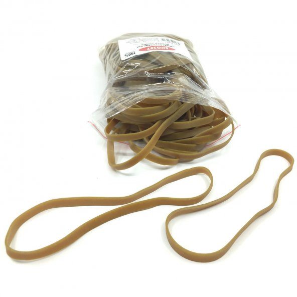 Ekoset 180x6mm Geniş Kauçuk Paket Ambalaj Kasa Lastiği 100 Adet - Resim 6