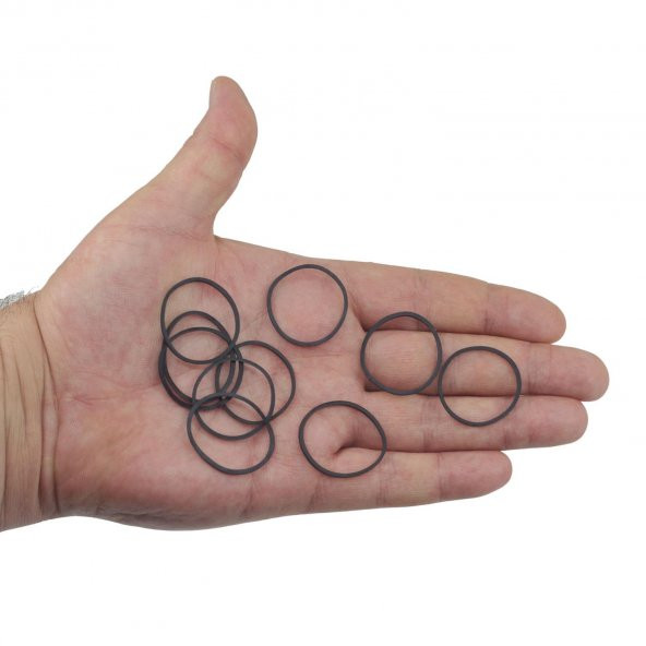 Ekoset Siyah Paket Ambalaj Para Lastiği 40mm 10.000 Adet - Resim 2