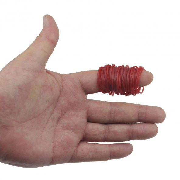 Ekoset Kırmızı Paket Ambalaj Para Lastiği 40mm 5.000 Adet - 5
