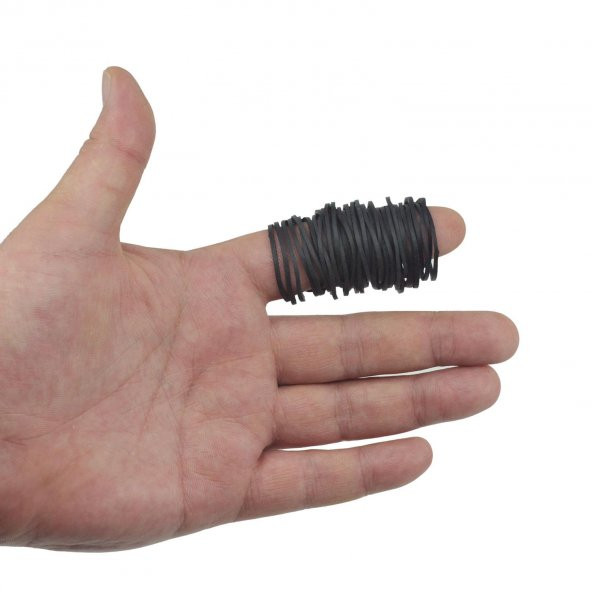 Ekoset Siyah Paket Ambalaj Para Lastiği 40mm 10.000 Adet - Resim 6