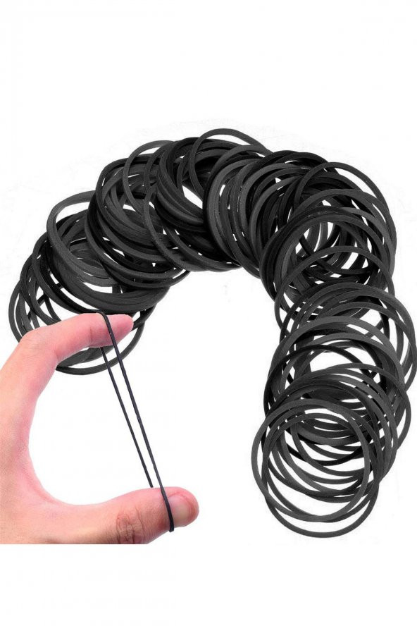 Ekoset Siyah Paket Ambalaj Para Lastiği 40mm 10.000 Adet - Resim 8