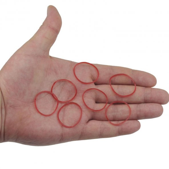 Ekoset Kırmızı Paket Ambalaj Para Lastiği 40mm 10.000 Adet - Resim 6