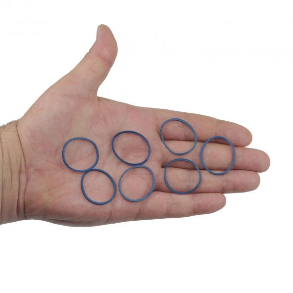 Ekoset Mavi Paket Ambalaj Para Lastiği 40mm 5.000 Adet - Resim 3