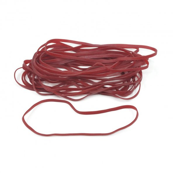 Ekoset 180x4mm Kauçuk Paket Ambalaj Kasa Lastiği Kırmızı 1Kg 18x4 - 4