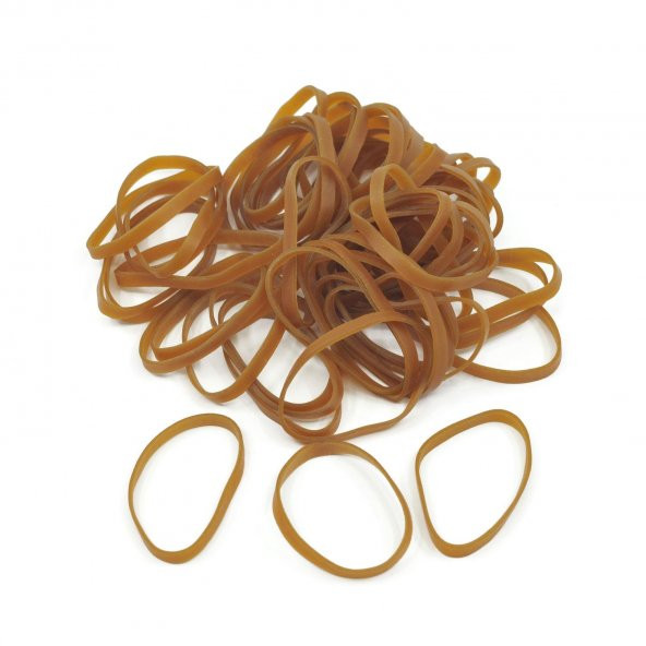 Ekoset 70x5mm Geniş Kauçuk Paket Ambalaj Kasa Lastiği 100 Adet - Resim 3