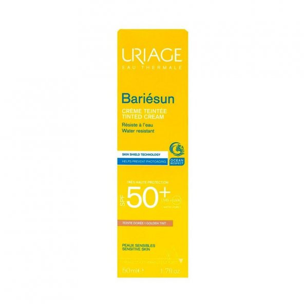 Uriage Bariesun Tinted Cream Spf 50 50 ML Golden Tint