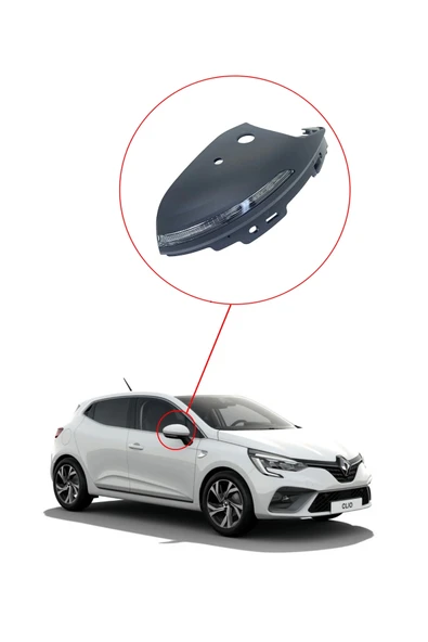 KR-579 / RENAULT CLIO 5 AYNA SİNYAL LAMBASI LED Lİ SAĞ  (KAPAKLI) - Resim 2