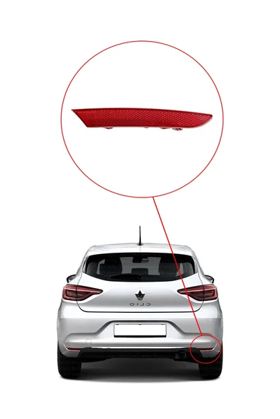 KR-581 / RENAULT CLIO 5 ARKA TAMPON REFLEKTÖRÜ SAĞ - Resim 4