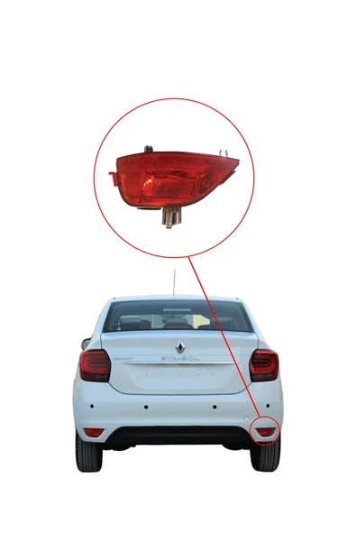 KR-676 / RENAULT SYMBOL ARKA SİS FAR LAMBASI SAĞ  ( JOY MODEL ) - Resim 2