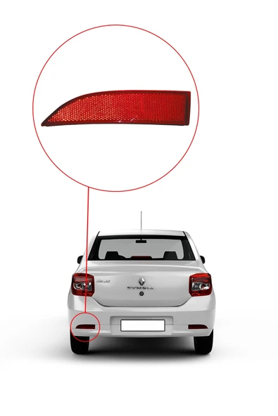 KR-691 / RENAULT  SYMBOL  ARKA TAMPON REFLEKTÖRÜ SOL ( 2013 MODEL ) - Resim 3