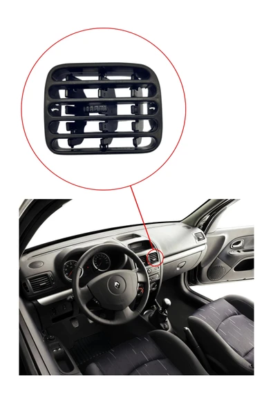 KR-445 / RENAULT CLİO HAVALANDIRMA DİFRİZÖRÜ SAĞ ( SİYAH ) - Resim 3