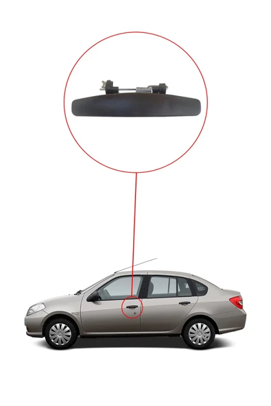 KR-413 / RENAULT  SYMBOL  KAPI DIŞ AÇMA KOLU SAĞ  ( THALIA 2009 MODEL ) - Resim 3