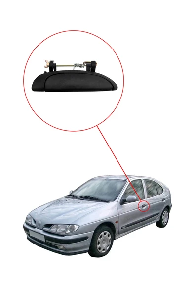 KR-207 / RENAULT SYMBOL  KAPI DIŞ AÇMA KOLU SOL ( ESKİ MODEL ) - Resim 3