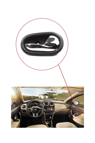 KR-369 / RENAULT  SYMBOL KAPI İÇ AÇMA KOLU SAĞ ( KROM )  ( 2013 MODEL ) - Resim 4