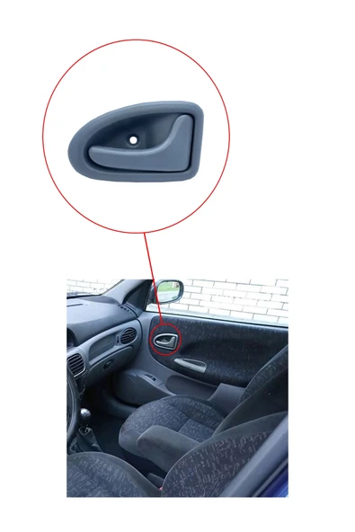 KR-399 / RENAULT CLİO KAPI İÇ AÇMA KOLU SAĞ ( GRİ ) - Resim 3