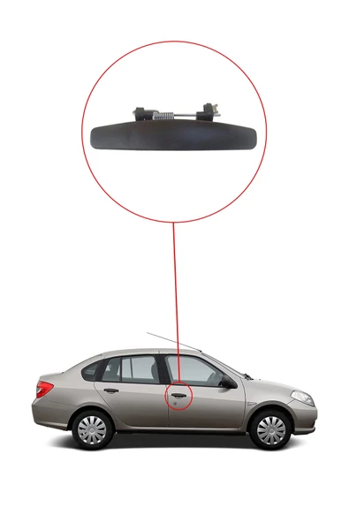 KR-414 / RENAULT   SYMBOL  KAPI DIŞ AÇMA KOLU SOL  ( THALIA 2009 MODEL ) - Resim 3
