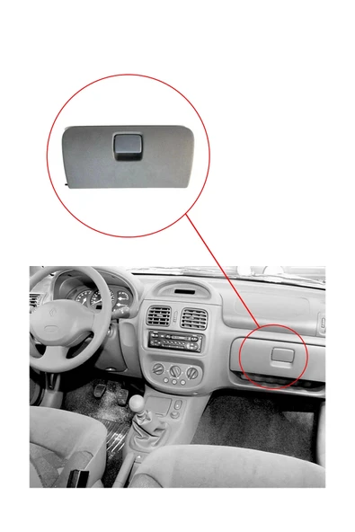 KR-433 / RENAULT CLİO  TORPİDO KAPAĞI ( GRİ YENİ MODEL ) - Resim 3