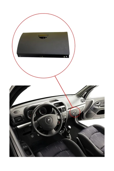 KR-373 / RENAULT CLİO - THALIA  TORPİDO KAPAĞI ( SİYAH ) - Resim 3