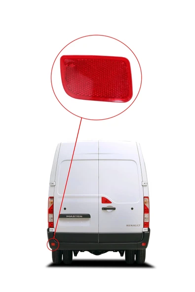 KR-419 / RENAULT MEGANE ARKA TAMPON REFLEKTÖRÜ SOL ( SCENIC MODEL )  VE RENAULT MASTER - 3 - Resim 4