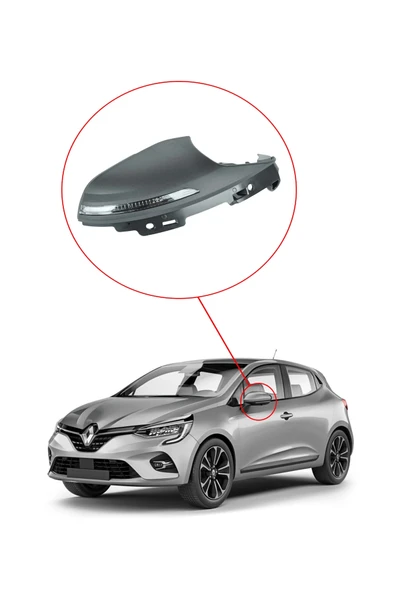 KR-725 / RENAULT MEGANE 4 AYNA SİNYAL LAMBASI LED Lİ SOL  (KAPAKLI) - Resim 2
