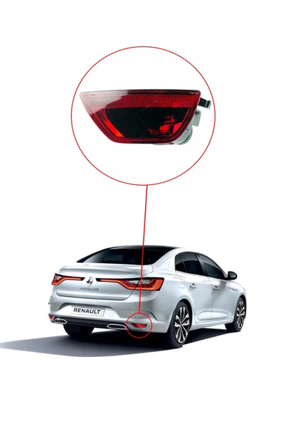 KR-435 / RENAULT MEGANE 3 ARKA SİS FAR LAMBASI SAĞ - Resim 3