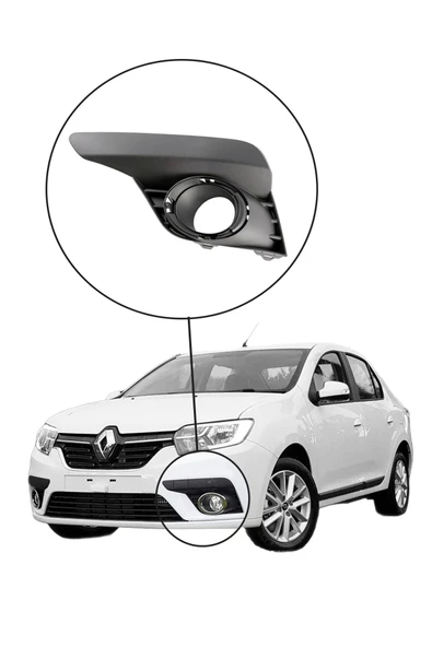 KR-685 / RENAULT SYMBOL SİS FAR ÇERÇEVESİ SOL ( SİSLİ ) - Resim 2