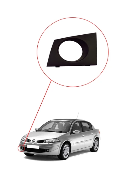 KR-526 / RENAULT MEGANE 2 SİS FAR ÇERÇEVESİ SAĞ ( SİSLİ YENİ MODEL ) - Resim 2