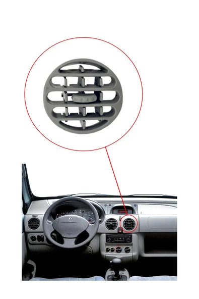 KR-506 / RENAULT KANGOO HAVALANDIRMA DİFRİZÖRÜ ( GRİ ) - Resim 2