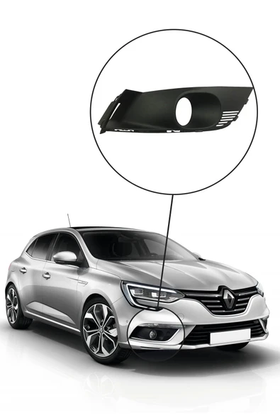 KR-708 / RENAULT MEGANE 4  SİS FAR ÇERÇEVESİ ( SİSLİ ) SAĞ ( SEDAN MODEL ) - Resim 3