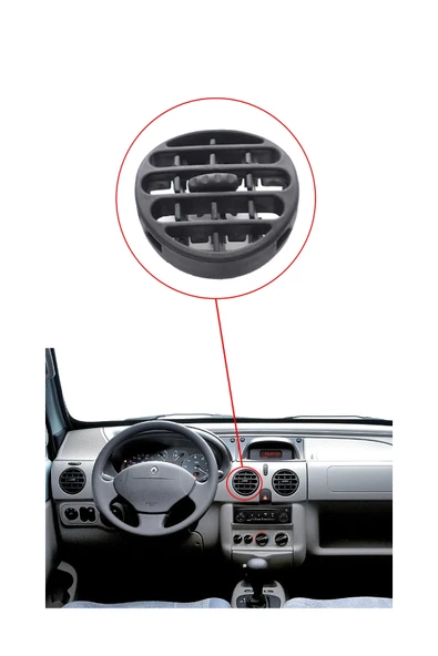 KR-496 / RENAULT KANGOO HAVALANDIRMA DİFRİZÖRÜ ( SİYAH ) - Resim 3