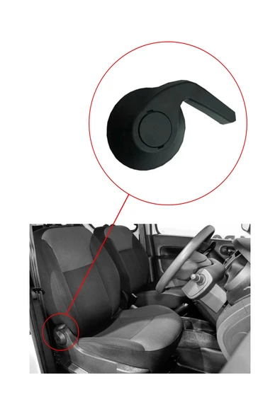 KR-393  / RENAULT KANGOO 3  KOLTUK AYAR KOLU ( SİYAH ) SAĞ - 3