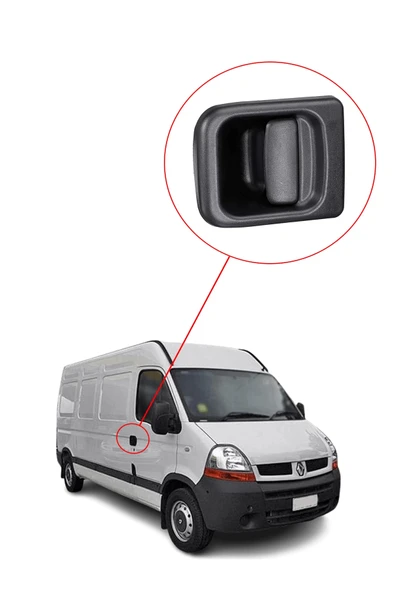 KR-598 / RENAULT MASTER 2  DIŞ KAPI AÇMA KOLU ÖN SAĞ - 3