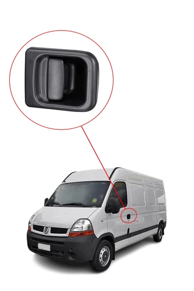 KR-597 / RENAULT MASTER 2  DIŞ KAPI AÇMA KOLU ÖN SOL - Resim 3