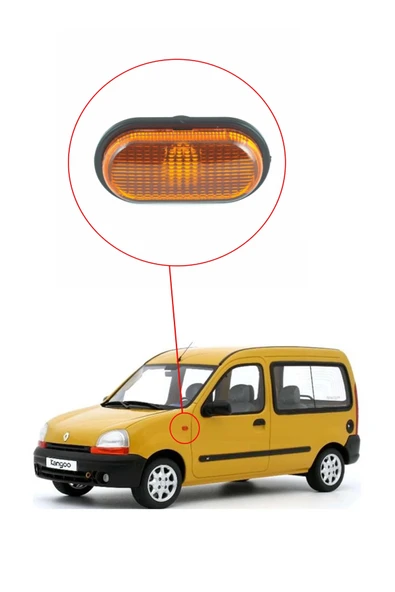 KR-536 / RENAULT MASTER  ÇAMURLUK SİNYAL LAMBASI ( SARI ESKİ MODEL ) - Resim 3