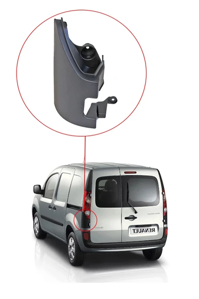 KR-700 / RENAULT KANGOO 3  STOP ALT PLASTİĞİ ( ÇİFT KAPI ) SOL - Resim 2