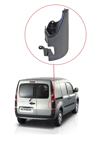 KR-701 / RENAULT KANGOO 3  STOP ALT PLASTİĞİ ( ÇİFT KAPI ) SAĞ - Resim 2