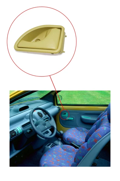 KR-220 / RENAULT TWİNGO  KAPI İÇ AÇMA KOLU SAĞ - Resim 4