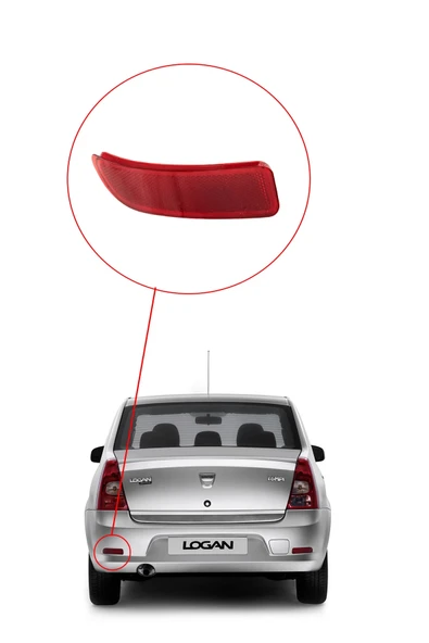 KD-1404 / DACIA LOGAN  ARKA TAMPON REFLEKTÖRÜ SOL ( SEDAN YENİ MODEL ) - Resim 3