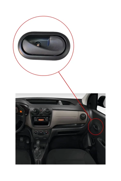 KD-1424 / DACIA LOGAN  KAPI İÇ AÇMA KOLU SAĞ ( YENİ MODEL ) - Resim 3