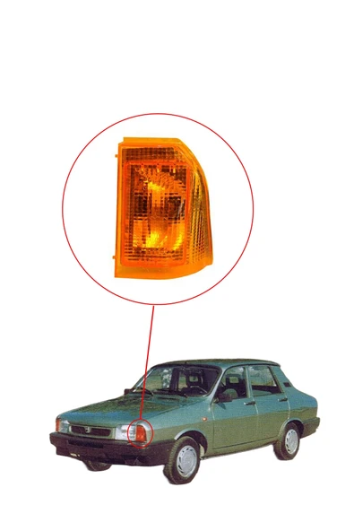 KD-1401 / DACIA ÖN SİNYAL LAMBASI SOL ( DUYLU SARI ESKİ MODEL ) - Resim 2