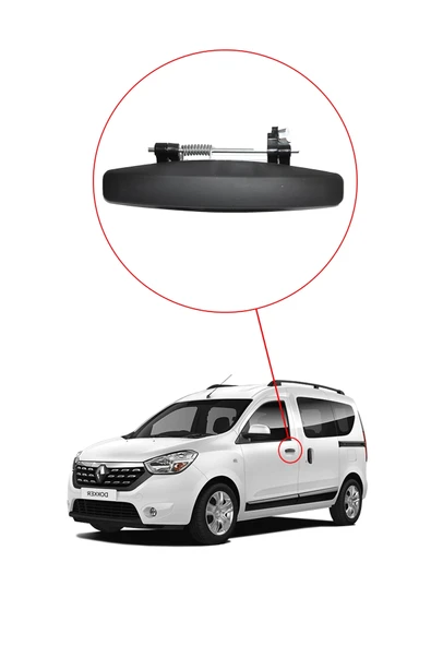 KD-1414 / DACIA DOKKER - LODGY  KAPI DIŞ AÇMA KOLU SOL - Resim 3